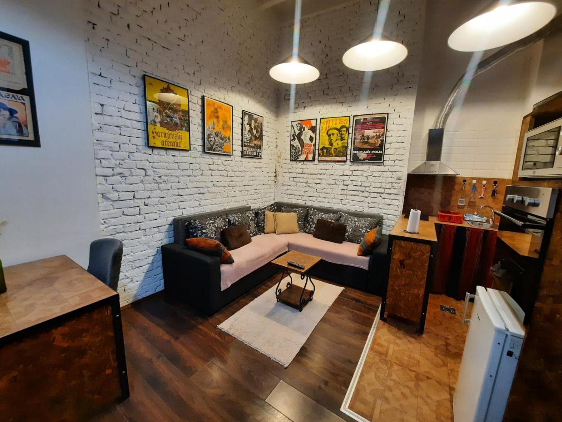 Ferienwohnung Authentic Belgrade Centre - Split Level Loft With Patio In Courtyard Exterior foto