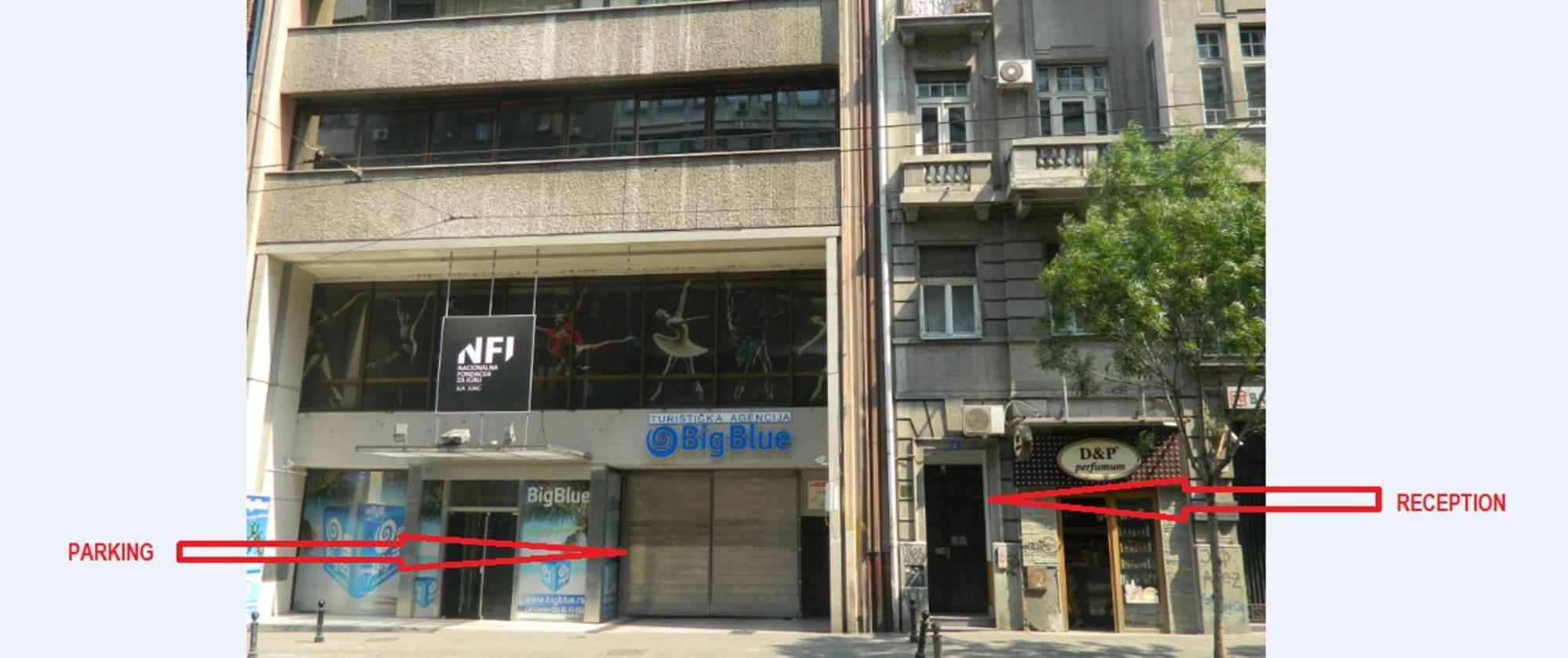 Ferienwohnung Authentic Belgrade Centre - Split Level Loft With Patio In Courtyard Exterior foto